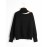 Cut Out Solid Knit Sweater, Casual High Neck Long Sleeve Sweater, Women's Clothing