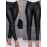 Black Leather Look Skinny Jeans, High Stretch Slim Fit Chic Tight Jeans, Women's Denim Jeans & Clothing